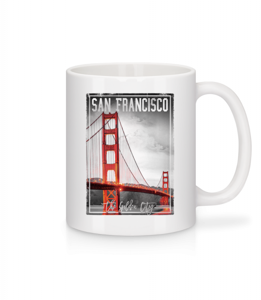 San Francisco Golden City - Mug en céramique blanc - Blanc - Vorn