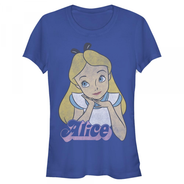 Disney Classics - Alice aux pays des merveilles - Alice Big - Femme T-shirt - Bleu royal - Devant