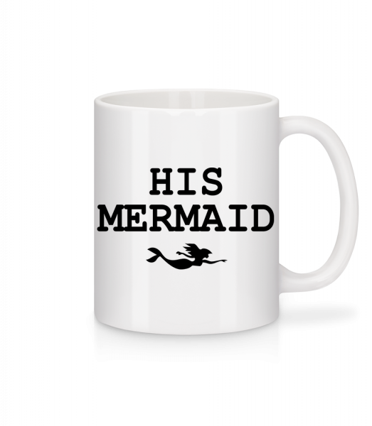 His Mermaid - Mug en céramique blanc - Blanc - Vorn
