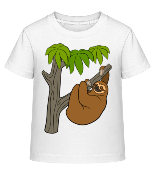 Paresseux Sur L'arbre - T-shirt shirtinator Enfant - Blanc - Devant