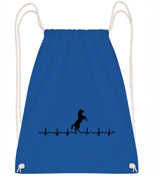 Pulsation Cheval - Sac à dos Drawstring - Bleu royal - Vorn