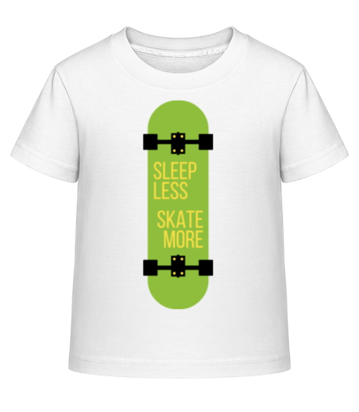 Sleep Less Skate More - T-shirt shirtinator Enfant - Blanc - Devant