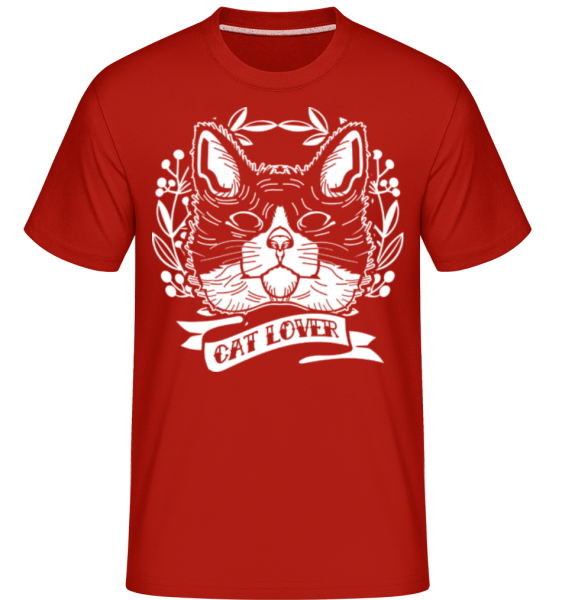 Cat Lover -  T-Shirt Shirtinator homme - Rouge - Devant