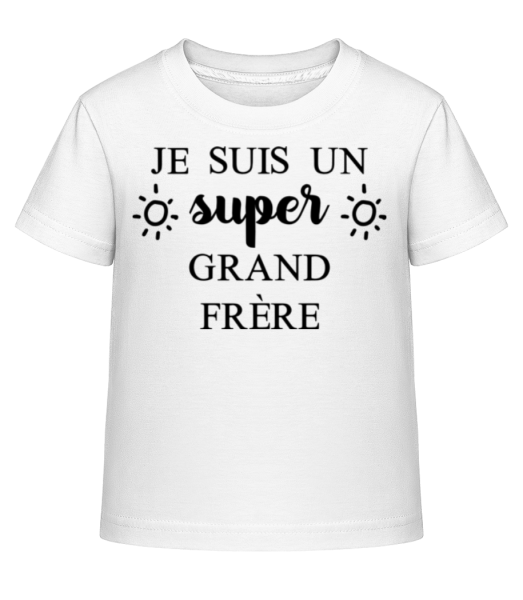 Super Grand Frère - T-shirt shirtinator Enfant - Blanc - Devant
