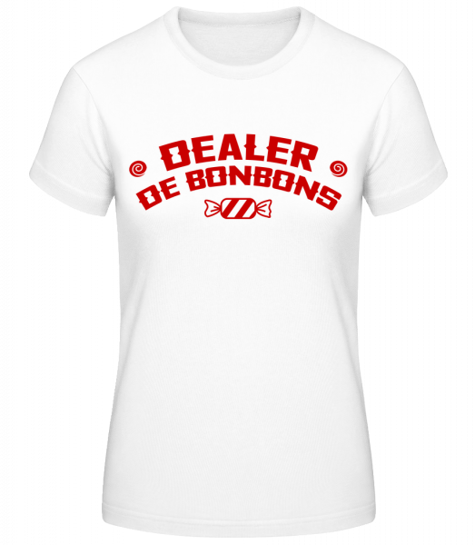 Dealer De Bonbons - T-shirt standard Femme - Blanc - Vorn