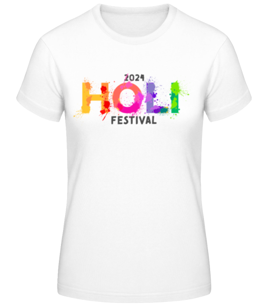 Holi Festival 2024 - T-shirt standard Femme - Blanc - Devant