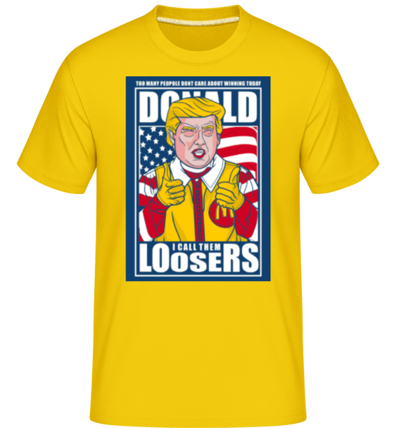 Ronald Trump -  T-Shirt Shirtinator homme - Jaune doré - Devant