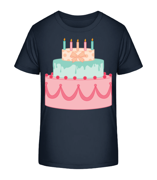 Cake Comic - T-shirt bio Enfant Stanley Stella - Bleu marine - Devant