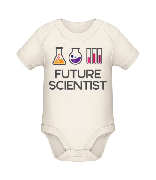 Future Scientist - Body manches courtes bio - Crème - Devant