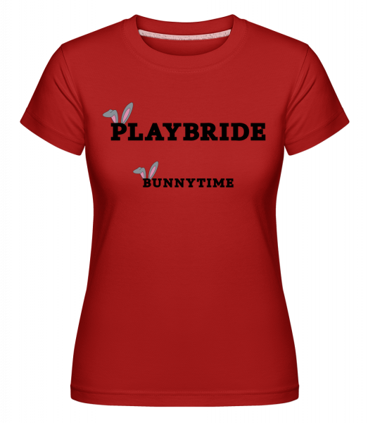 Bridebunny Bunnytime -  T-shirt Shirtinator femme - Rouge - Vorn