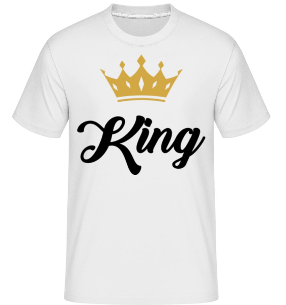 King -  T-Shirt Shirtinator homme - Blanc - Devant