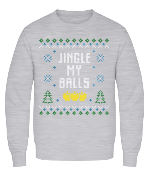 Jingle My Balls - Sweatshirt Homme - Gris chiné - Devant