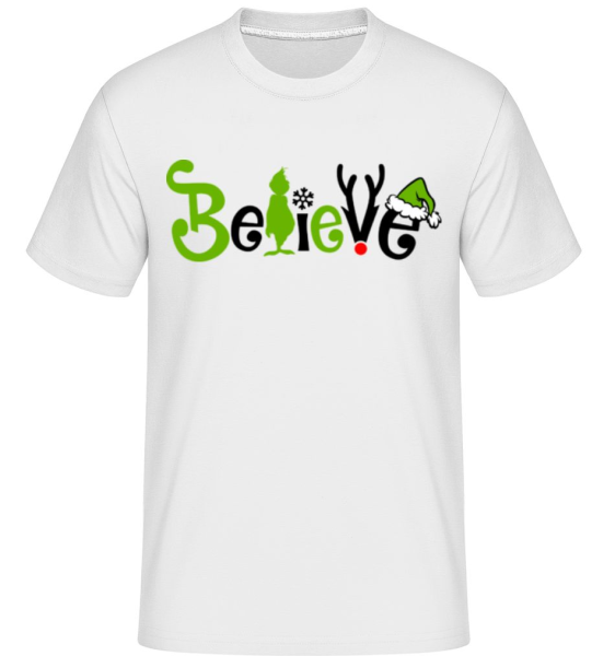 Believe -  T-Shirt Shirtinator homme - Blanc - Devant