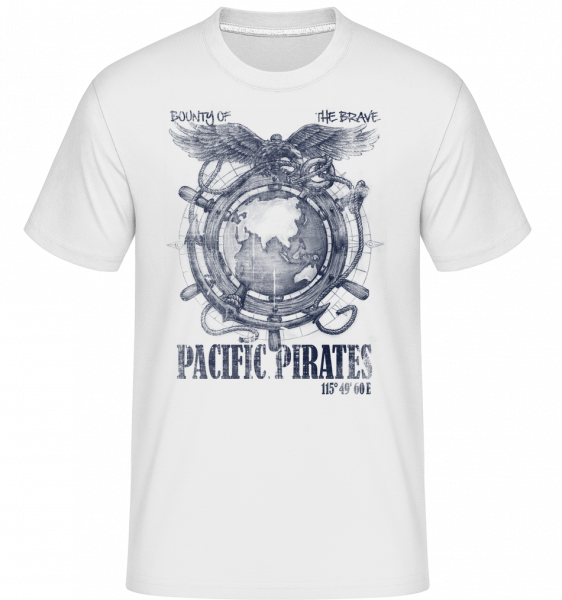 Pacific Pirates -  T-Shirt Shirtinator homme - Blanc - Vorn