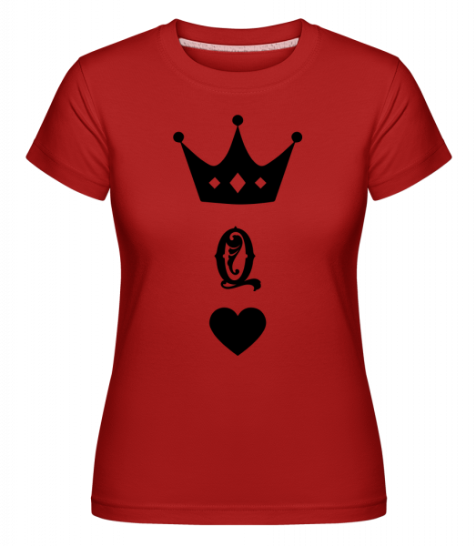 Dame Couronne -  T-shirt Shirtinator femme - Rouge - Vorn
