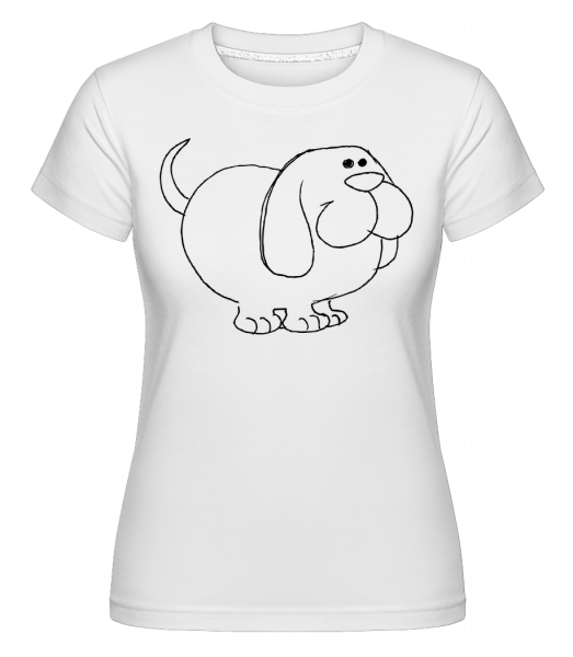 Enfant Comic - Chien -  T-shirt Shirtinator femme - Blanc - Vorn
