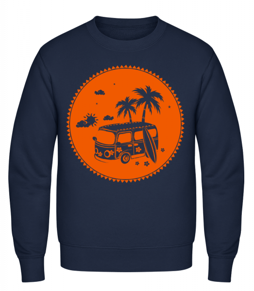 Holiday Icon Orange - Sweat-shirt classique avec manches set-in - Marine - Vorn