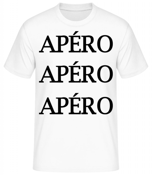 Apéro - T-shirt standard Homme - Blanc - Vorn