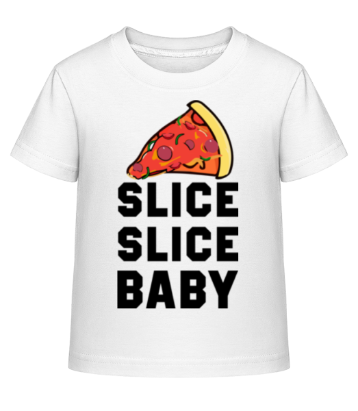 Pizza Slice Slice Baby - T-shirt shirtinator Enfant - Blanc - Devant