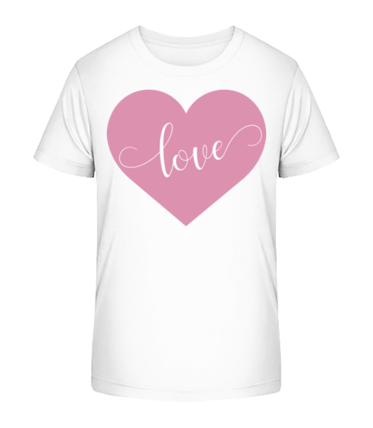 Love - T-shirt bio Enfant Stanley Stella - Blanc - Devant
