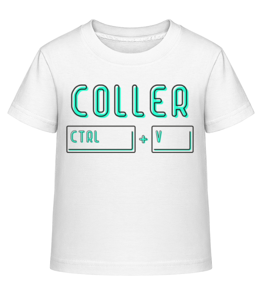 Coller Ctrl + V - T-shirt shirtinator Enfant - Blanc - Devant