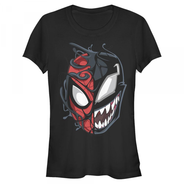 Marvel - Spider-Man & Venom Peter Venom - Femme T-shirt - Noir - Devant