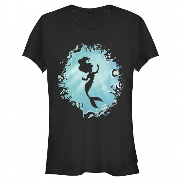 Disney - Ariel La Petite Sirène - Malá mořská víla Grotto - Femme T-shirt - Noir - Devant