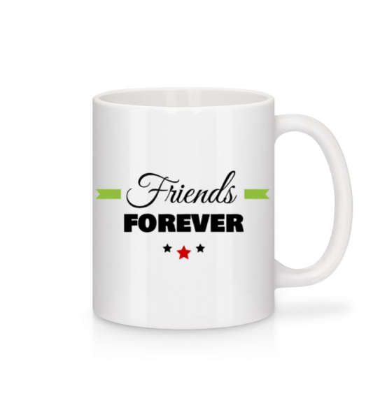 Friends Forever - Mug en céramique blanc - Blanc - Devant