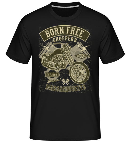Born Free Choppers -  T-Shirt Shirtinator homme - Noir - Devant