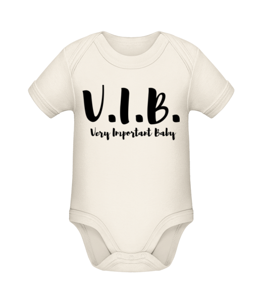 Very Important Baby - Body manches courtes bio - Crème - Devant