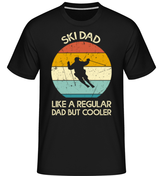 Ski Dad -  T-Shirt Shirtinator homme - Noir - Devant