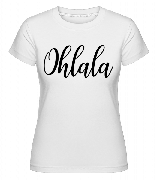Ohlala -  T-shirt Shirtinator femme - Blanc - Vorn