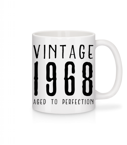 Vintage 1968 Aged To Perfection - Mug en céramique blanc - Blanc - Vorn