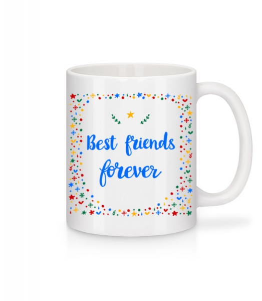 Best Friends Forever - Mug en céramique blanc - Blanc - Devant
