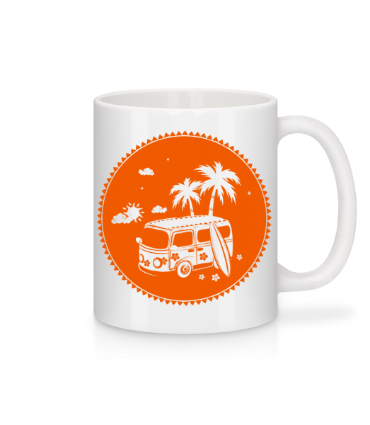 Holiday Icon Orange - Mug en céramique blanc - Blanc - Vorn