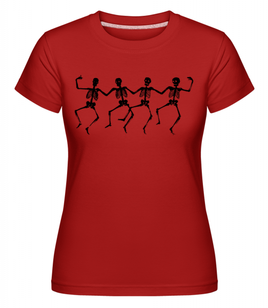Squelettes Dancant -  T-shirt Shirtinator femme - Rouge - Vorn
