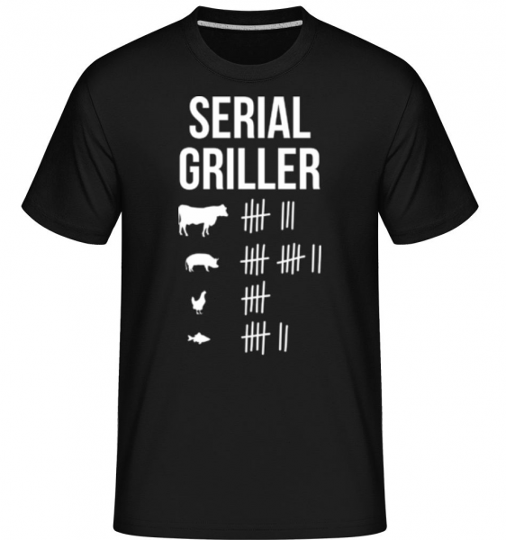 Serial Griller -  T-Shirt Shirtinator homme - Noir - Devant