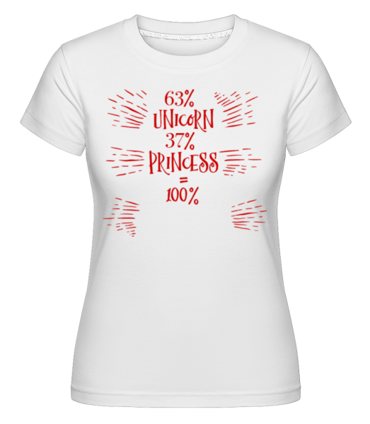 Unicorn Princess You -  T-shirt Shirtinator femme - Blanc - Devant