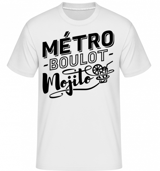 Métro Mojito -  T-Shirt Shirtinator homme - Blanc - Vorn