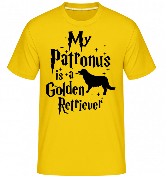 My Patronus Is A Golden Retrieve -  T-Shirt Shirtinator homme - Jaune doré - Vorn
