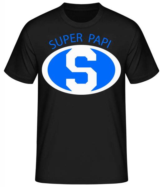 Super Papi - T-shirt standard homme - Noir - Vorn