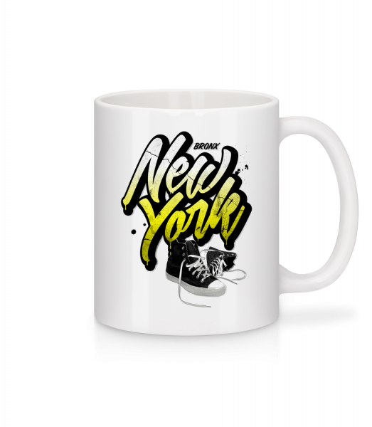 Bronx New York - Mug en céramique blanc - Blanc - Vorn