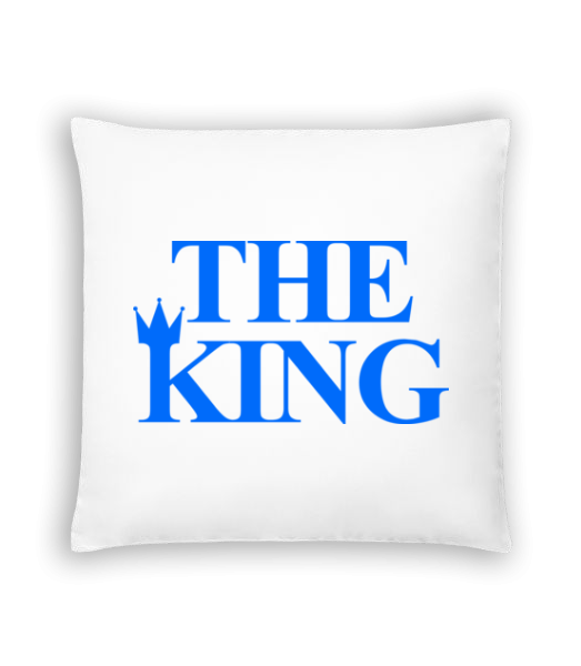 The King Blue - Coussin - Blanc - Devant