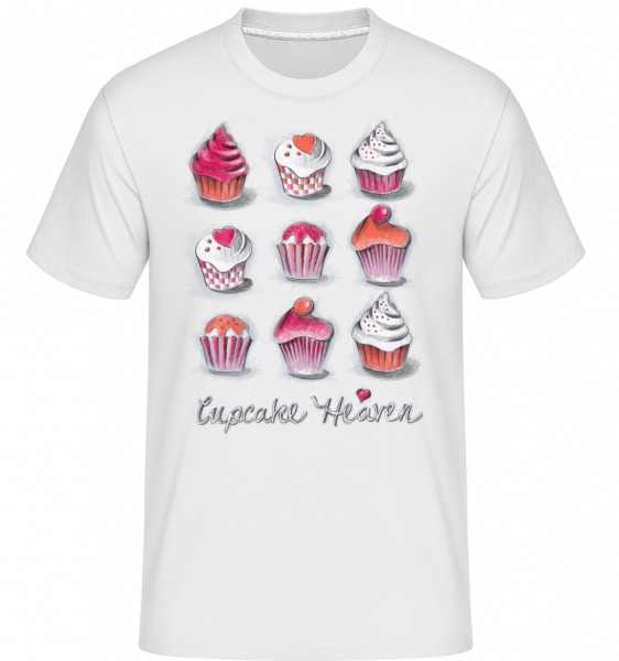 Cupcake Heaven -  T-Shirt Shirtinator homme - Blanc - Vorn