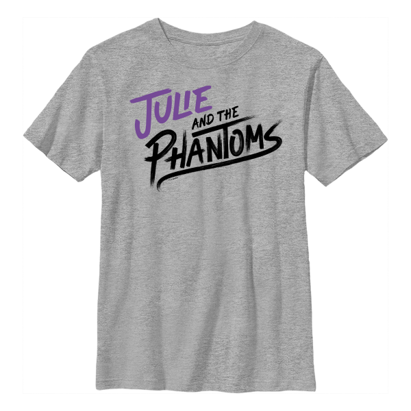 Netflix - Julie And The Phantoms - Logo Stacked - Enfant T-shirt - Gris chiné - Devant