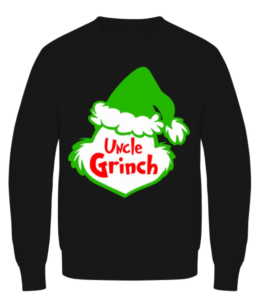 Uncle Grinch - Sweatshirt Homme - Noir - Devant