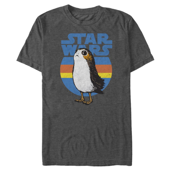 Star Wars - Les Derniers Jedi - Porg Simple - Homme T-shirt - Anthracite chiné - Devant