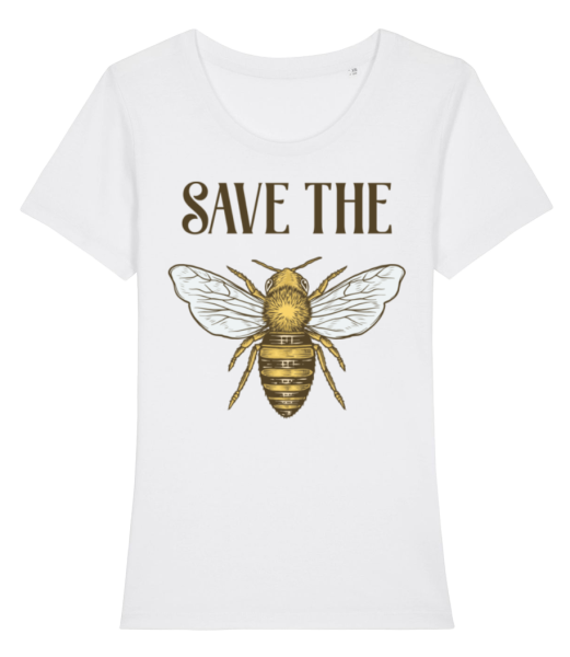 Save The Bees - T-shirt bio Femme Stanley Stella - Blanc - Devant