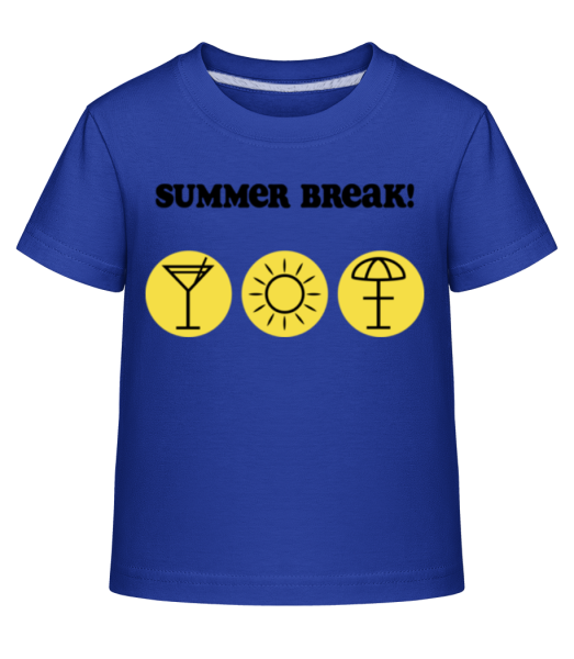 Summer Break! - T-shirt shirtinator Enfant - Bleu royal - Devant