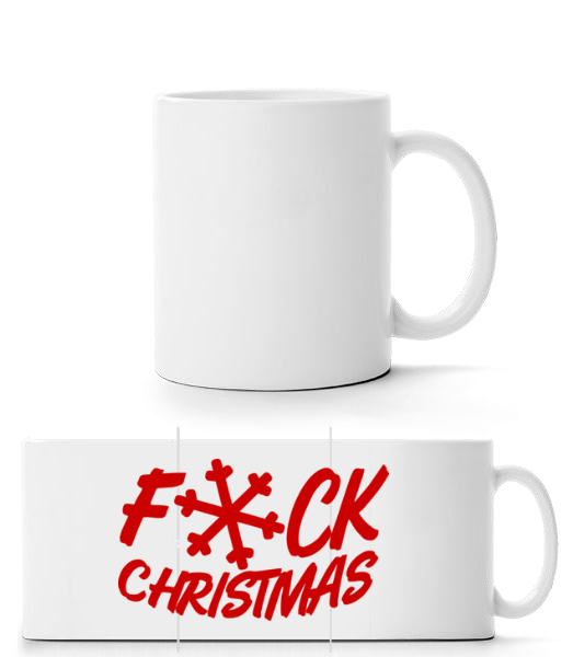 Fuck Christmas - Mug panorama - Blanc - Devant